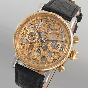 CHRONOSWISS"KAIROS SKELETT CHRONO" Edelstahl/vergoldet-CH2324-limtiert 53./600