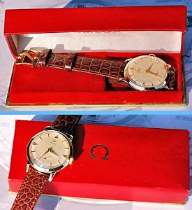 BELLISSIMO orologio OMEGA TRESOR oro 14 kt RARISSIMO 1954 eccellente con BOX