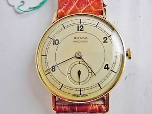 orologio rolex precision manuale anni ’40 oro 750