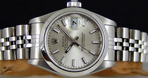 ROLEX - Ladies 26mm Stainless Steel DateJust - Silver Index 79160 SANT BLANC
