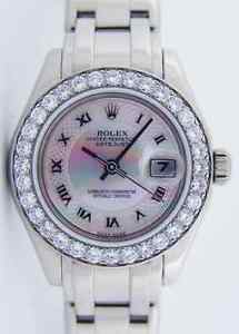 ROLEX - White Gold Ladies ROSE PEARL MASTERPIECE 80299 SANT BLANC