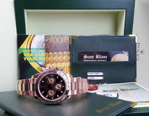 ROLEX - 18kt Ever Rose Gold Daytona Black Dial 