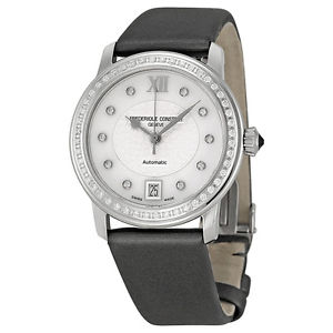 Frederique Constant Slimline Mother of Pearl Diamond Ladies Watch FC-303WHD2PD6