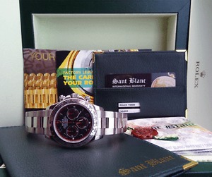 ROLEX - 40mm 18kt White Gold Daytona - Black/Red Arabic Dial 116509 - SANT BLANC