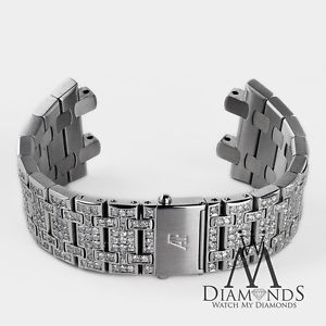 Diamond Bracelet For Audemars Piguet Royal Oak Offshore 10 CT Stainless Steel