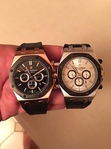 Audemars Royal Oak - Silver/Black Combo or Rose Gold/Black