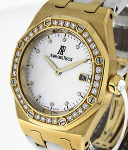 Audemars Piguet Royal Oak Quarz Gold Brillanten 67601BA.ZZ.D012CR.03 UNGETRAGEN