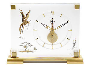 Jaeger LeCoultre Marina ref. 350 lucite fenice (clock, horloge, tischuhren)