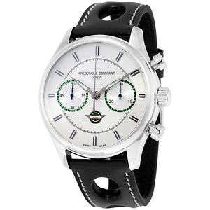 Frederique Constant Vintage Rally Healey Chronograph Automatic Silver Dial Mens