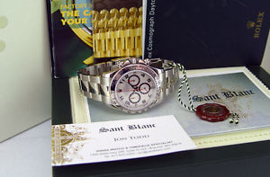 ROLEX - 40mm 18kt White Gold DAYTONA Silver-Red Dial - 116509 SANT BLANC