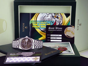 ROLEX - 18kt White Gold/Stainless DATEJUST Floral Dial Model 16234 SANT BLANC