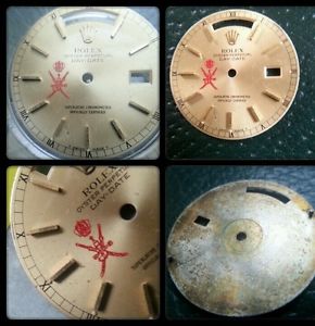 RARE ROLEX VINTAGE DAY DATE PRESIDENT DIAL 18038 OMAN MUSCAT  CREST SWORD PARTS