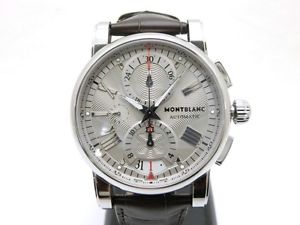Authentic MONT BLANC Star Chronograph 102378 Automatic Watch F/S #235