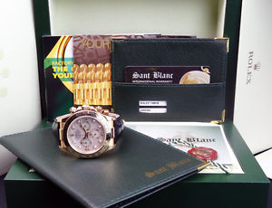 ROLEX - DAYTONA 18kt Gold Mother of Pearl Diamond Dial 116518 SANT BLANC
