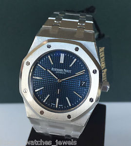 AUDEMARS PIGUET ROYAL OAK ULTRA THIN BLUE DIAL REF 15202ST.OO.1240ST.01