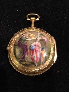 Gold and Enamel Pocket Watch