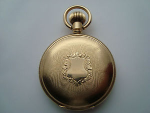 ANTIQUE WALTHAM 14K SOLID GOLD 18S HUNTER CASE 17 JEWELS POCKET WATCH 155 GR.