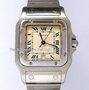 Cartier Santos Galbè ref. 987901 Acciaio Uomo Quartz