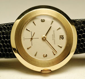 Montre ancienne AUDEMARS PIGUET DISCO VOLANTE en OR 18K vintage watch SOLID GOLD