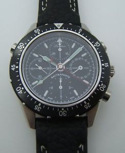 CHRONOGRAPHE LANDERON RATTRAPANTE ACIER AUTOMATIQUE VALJOUX 7750 SWISS MADE CA