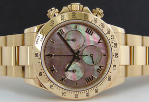 ROLEX - 18kt Gold DAYTONA Tahitian MOP Dial - 116528 SANT BLANC