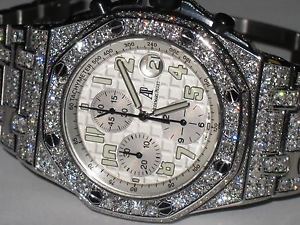 Mens Audemars Piguet Royal Oak Offshore *** Diamonds Everywhere ***