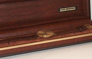 Jules Jurgensen Extremely Rare Vintage 18K Gold Hunter Case Watch For Men In Box