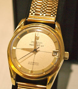 OROLOGIO UNIVERSAL POLEROUTER JET Cassa e Bracciale Oro 18 kt Gold Mint