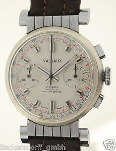 VALJAUX DESIGN CHRONOGRAPH - HERRENARMBANDUHR  - KALIBER VALJOUX 7733 - 1970er