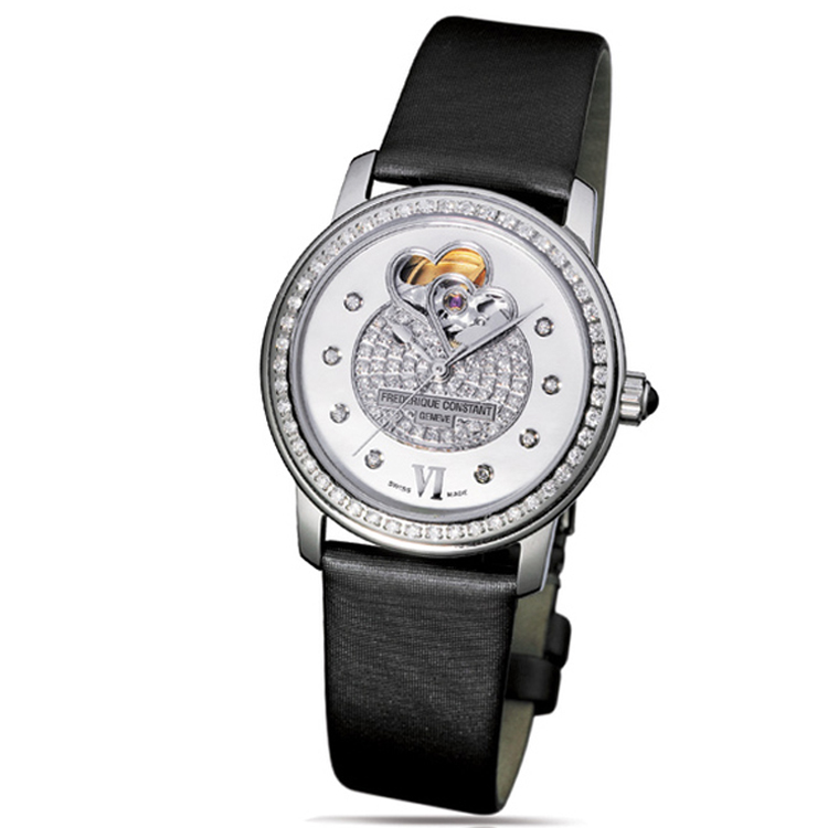 FREDERIQUE CONSTANT DOUBLE HEART BEAT FEMME DIAMANTS 34MM MONTRE FC-310DHBPV2PD6