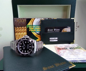 ROLEX - 2015 MEN'S 40mm Stainless SeaDweller 4000 Ceramic 116600 - SANT BLANC