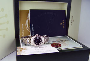 ROLEX - Ladies 18kt White Gold MASTERPIECE Black Diamond Dial - 80319 SANT BLANC