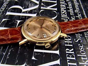 Vintage Longines Conquest de luxe rose gold 18k cal.505 ref.8258 no chronograph