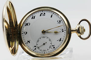 Borel Taschenuhr in 585/14 Kt Gelbgold  RARITÄT!