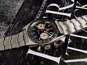 Vintage Tissot chronograph 1960 diver panda dial lemania 1277 mint+bracelet