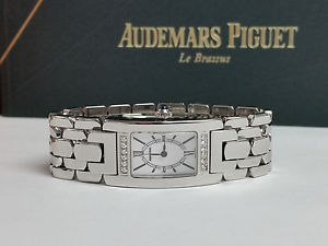 AUDEMARS PIGUET PROMESSE Ladies Stainless Steel Quartz Watch Diamond Bezel