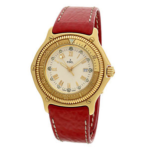 Herrenuhr Ebel 'Discovery Diver's' Quartz 750 Gelbgold