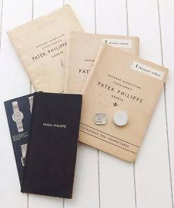 Vintage Patek Philippe LOT Manufacturing Catalogs from 50's Tiges Balance Staff