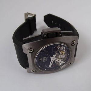 Wyler tourbillon black tantalum steel carbon fiber