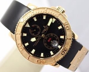 HERRENUHR ULYSSE NARDIN MAXI MARINE DIVER 18K ROSEGOLD REF. 266-33 BOX PAPIERE