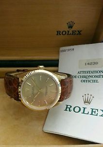 Rolex Oro  cint.pelle REF. 14238