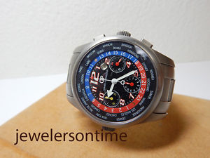 Girard Perregaux Titanium World Time Chronograh ref 4980 with extra straps!