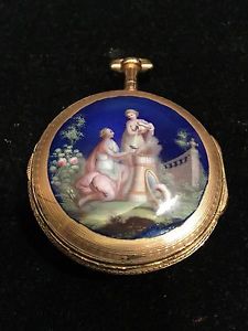 Gold and Enamel Pocket Watch