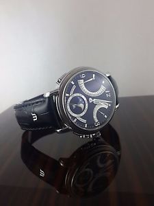 MINT MAURICE LACROIX LUNE RETROGRADE MOONPHASE STEEL WATCH MP7078 FULL SET