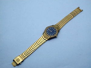 Z259*EBEL CLASSIC WAVE 1911 DAMEN UHR QUARZ 26MM BRILLANT LÜNETTE 750 GOLD