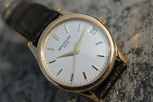 PATEK PHILIPPE CALATRAVA 18K GOLD AUTOMATIC 3998 J 315 SC orologio watch montre