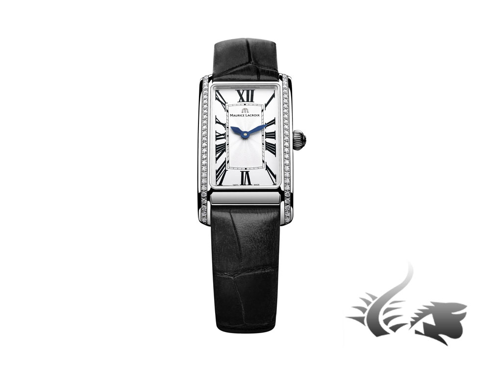 Maurice Lacroix Fiaba Ladies Rectangular Quartz watch, Silver,FA2164-SD531-118-1