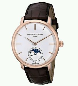 Frederique Constant Men's FC705X4S4 Slim Line Rose Gold-Plated Automatic Watch