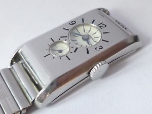 Vintage Rare LONGINES ART DECO DOCTOR DIAL watch circa 1932 Swiss made
