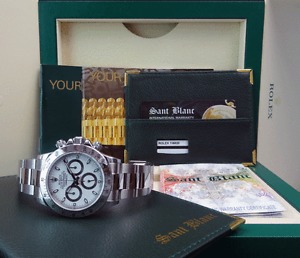 ROLEX - DAYTONA Stainless Steel White Index Dial - Model 116520 - SANT BLANC